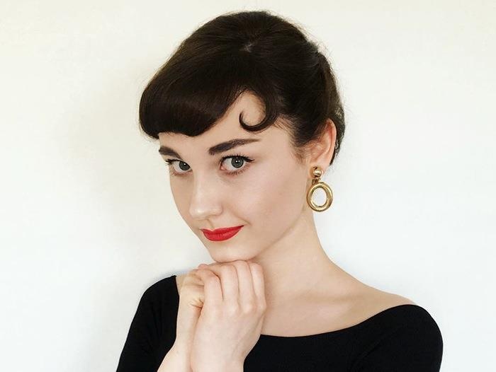 9X co tai hoa trang theo moi phong cach co dien hinh anh