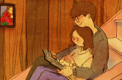 Bo tranh: Tinh yeu den tu nhung dieu gian don nhat hinh anh