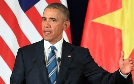 Phat bieu cua ong Obama o Viet Nam vao bai thi lop 10 hinh anh