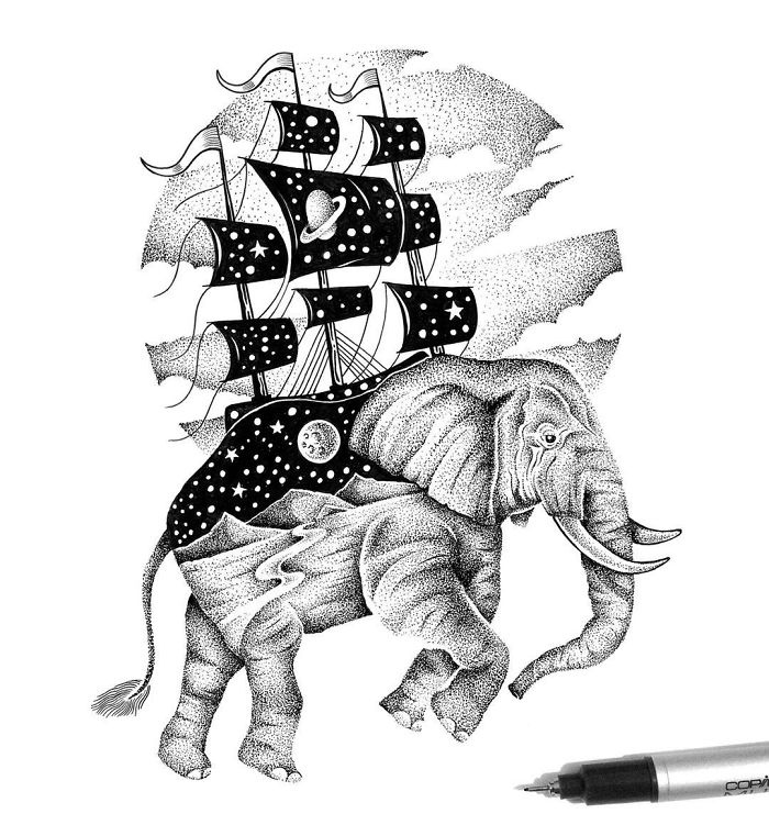 ve tranh tu hang nghin cham nho anh 7