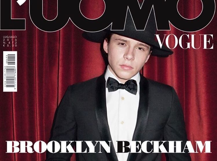 Hau truong Brooklyn Beckham chup anh cho tap chi L’Uomo Vogue hinh anh