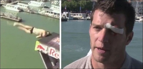 Nhảy cầu thót tim từ độ cao 27 m xuống biển ảnh 3 Nhay cau thot tim tu do cao 27 m xuong bien anh 3