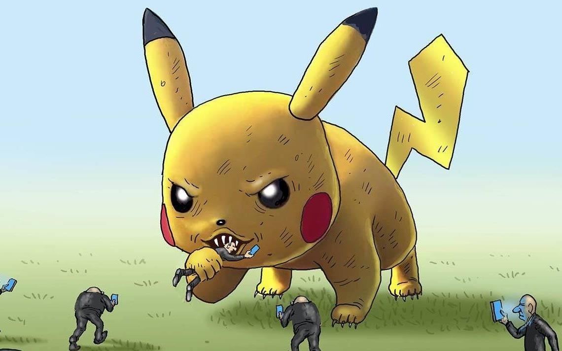 Bo tranh: The gioi hon loan vi Pokemon Go hinh anh