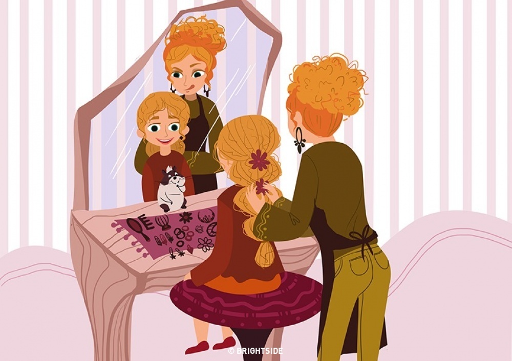 bo tranh me va con gai anh 3