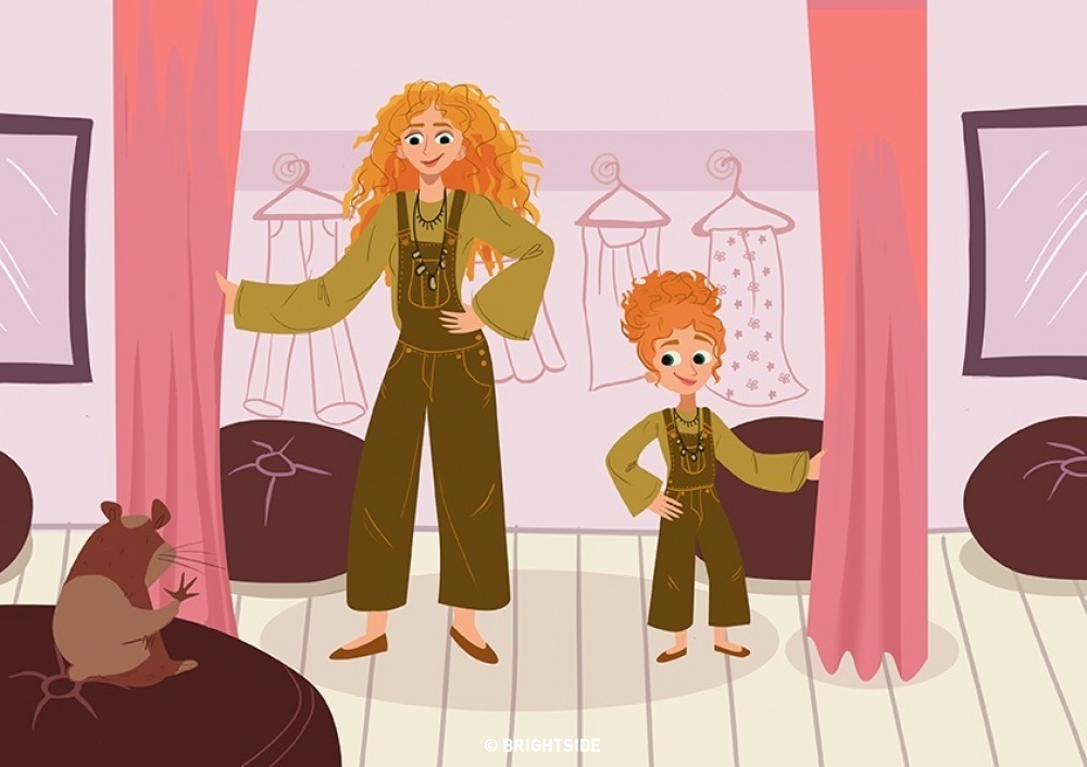 bo tranh me va con gai anh 6