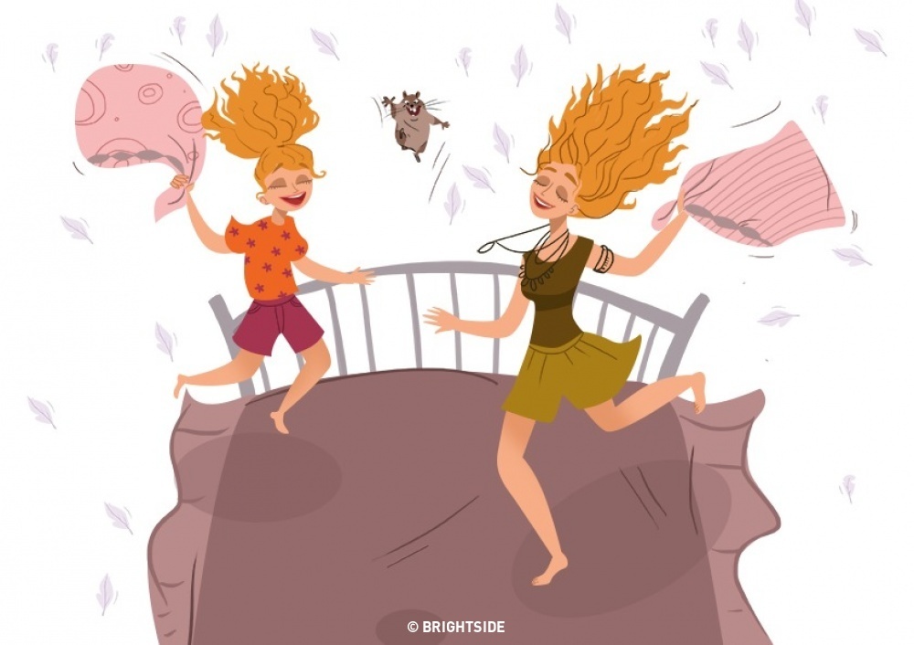 bo tranh me va con gai anh 8