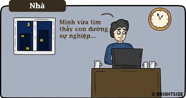 su khac nhau giua lam viec tai nha va cong so anh 30