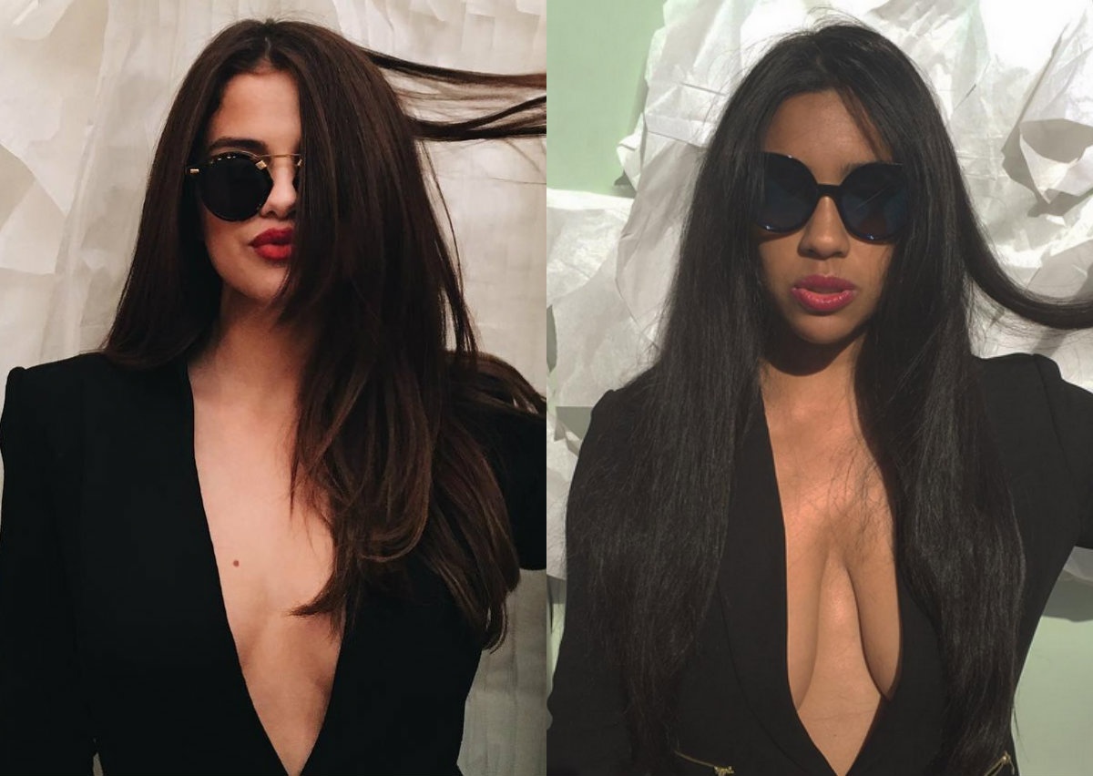 Co gai duoc menh danh Selena Gomez phien ban loi hinh anh