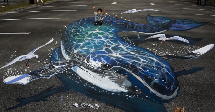 chang hoa si ve tranh 3D nhu that anh 1