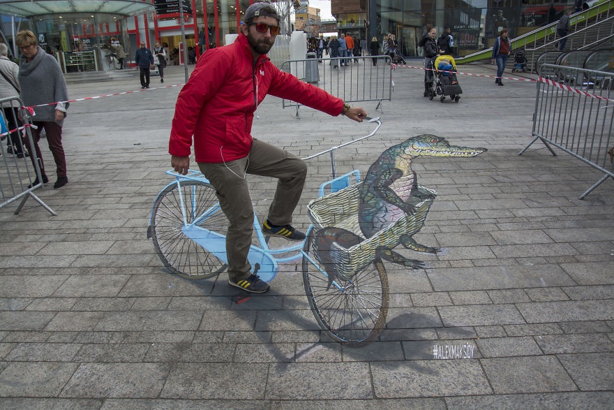 chang hoa si ve tranh 3D nhu that anh 2