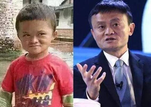 Jack Ma chu cap hoc phi cho cau be giong het minh hinh anh