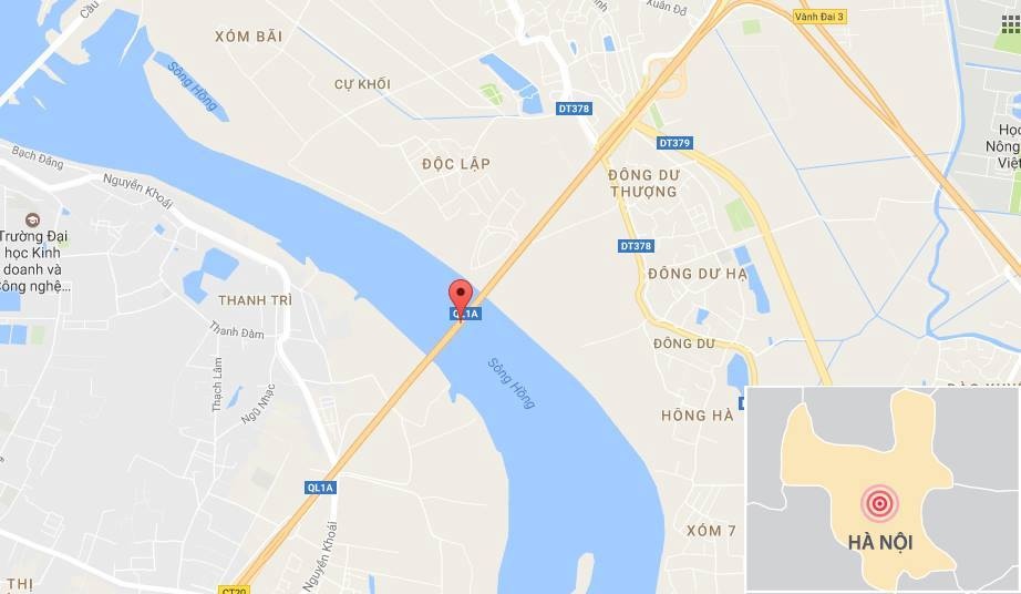 Tai nan lien hoan 7 xe tren cau Thanh Tri anh 2