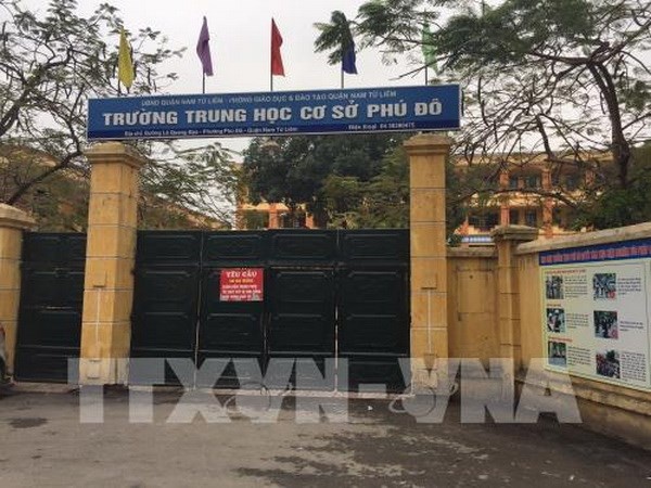 hiệu trưởng THCS Phú Đô ảnh 1 hieu truong THCS Phu Do anh 1