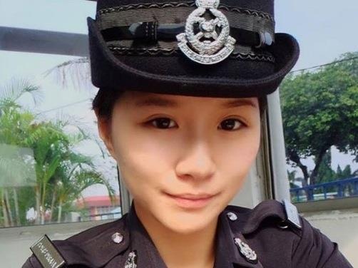 Nu canh sat 9X gay chu y vi xinh nhu hot girl hinh anh