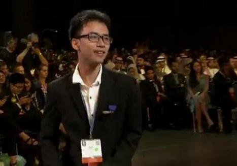 Nam sinh Quang Tri gianh giai ba cuoc thi Khoa hoc ky thuat tai My hinh anh