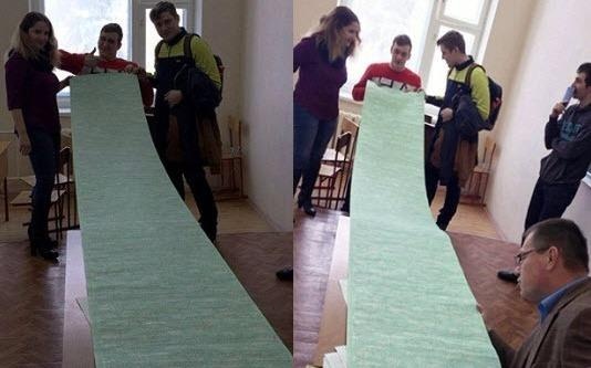 Sinh vien Nga quay bai voi chiec phao thi lon nhat the gioi hinh anh