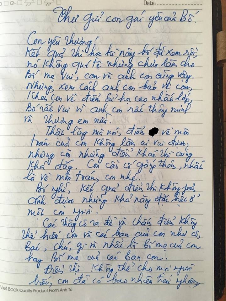 điểm kém, tâm thư của bố gửi con gái, thành tích, điểm số ảnh 1 diem kem, tam thu cua bo gui con gai, thanh tich, diem so anh 1