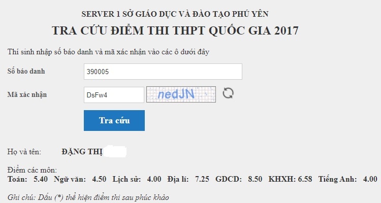 Tra Cứu Điểm Thi THPT Quốc gia 2017 ảnh 1 Tra Cuu Diem Thi THPT Quoc gia 2017 anh 1
