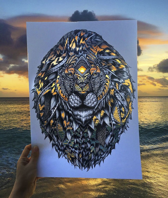 Tranh ve dong vat doc dao cua 9X anh 2