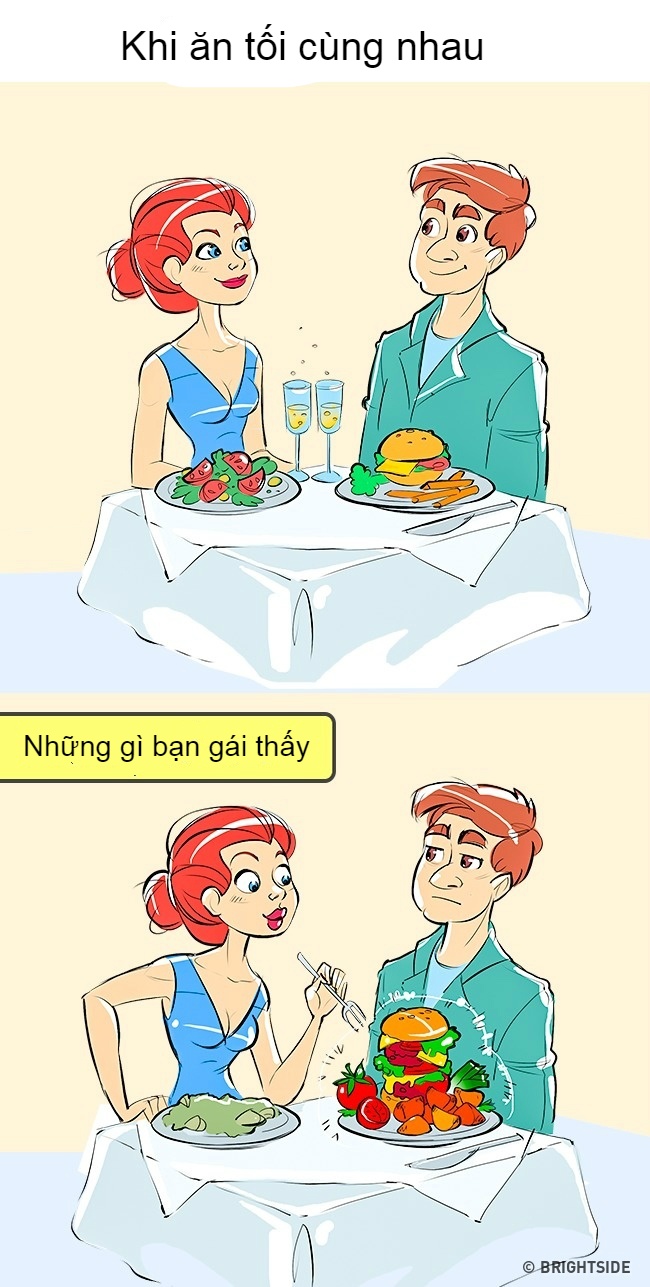 Tranh hài hước về đàn ông và phụ nữ ảnh 3 Tranh hai huoc ve dan ong va phu nu anh 3