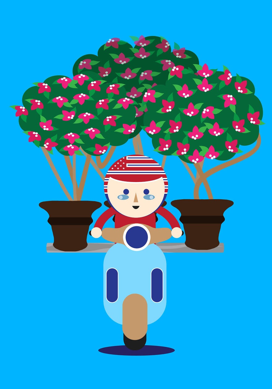 hoa si nguoi Philippines ve tranh ve Viet Nam anh 6