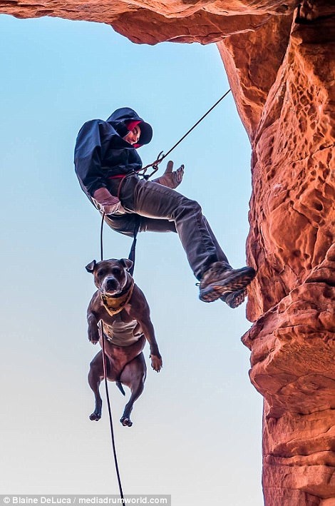 chang trai dua chu cho di phuot khap moi noi anh 5