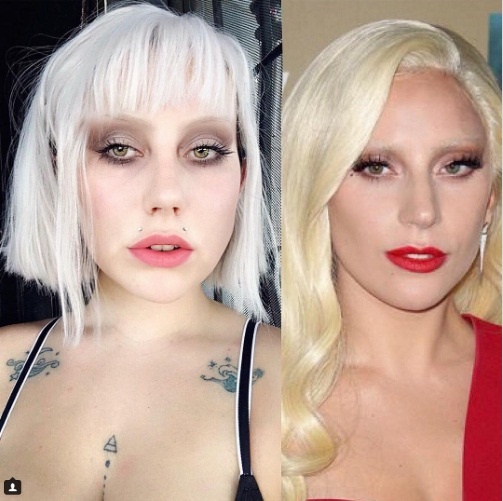 Co gai giong Lady Gaga anh 7