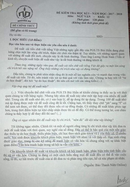 cải cách chữ viết tiếng Việt ảnh 1 cai cach chu viet tieng Viet anh 1