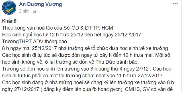 hoc sinh TPHCM nghi hoc tranh bao Tembin anh 3