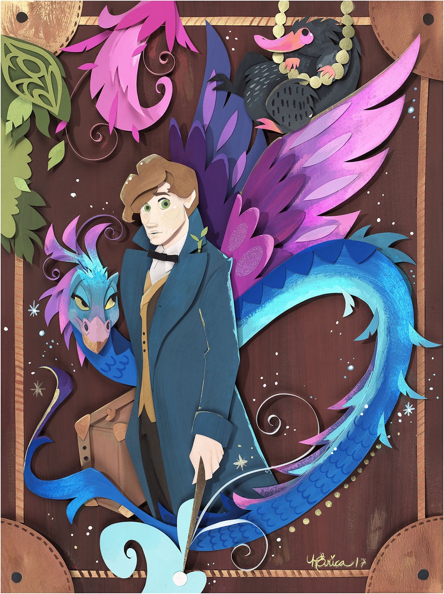 bo tranh lam tu giay va keo anh 2