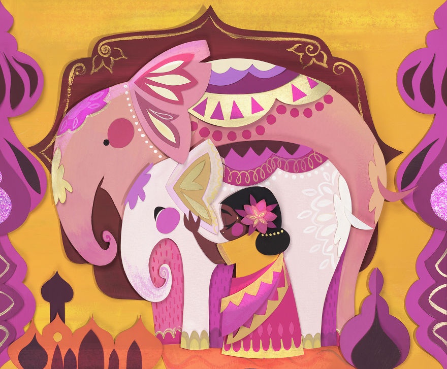 bo tranh lam tu giay va keo anh 6