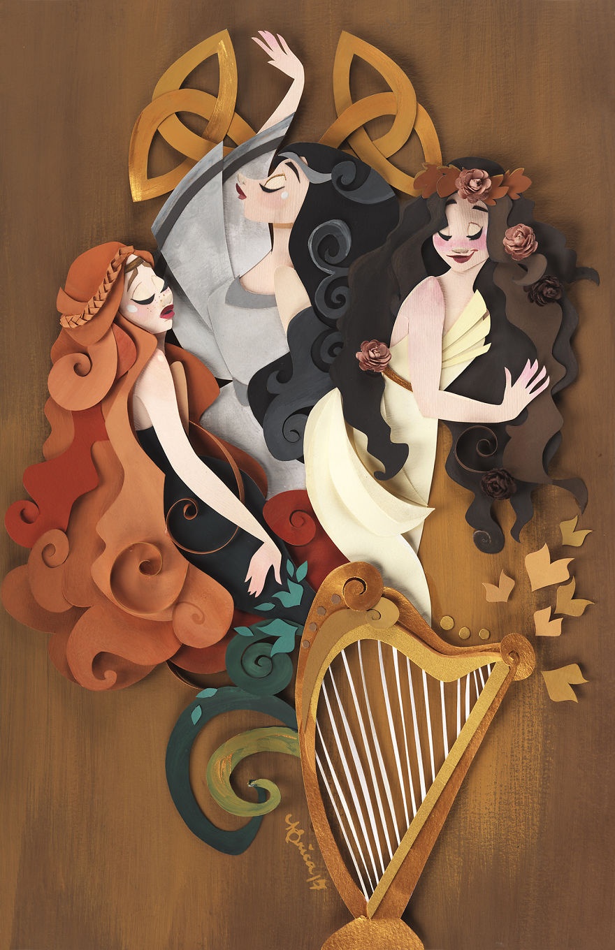 bo tranh lam tu giay va keo anh 7