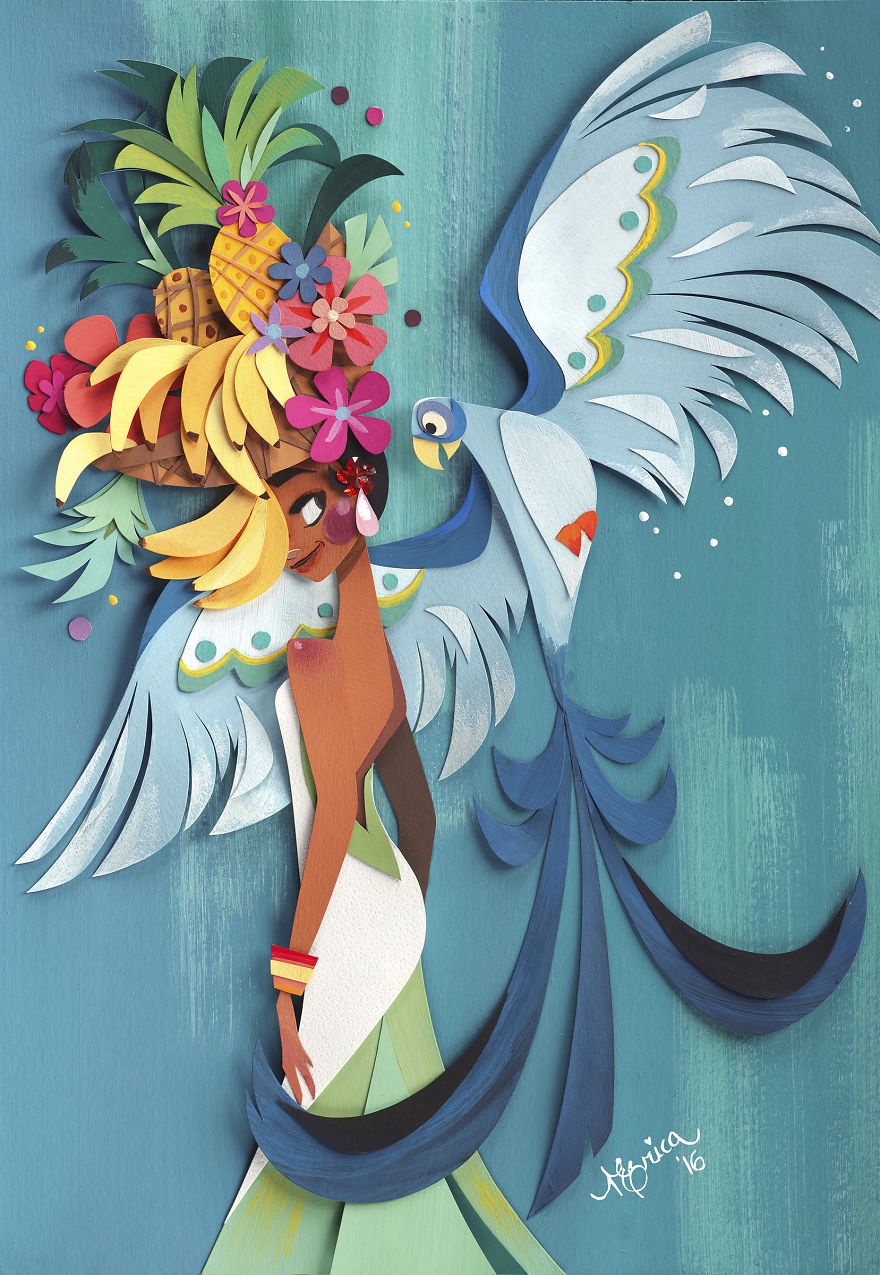 bo tranh lam tu giay va keo anh 8