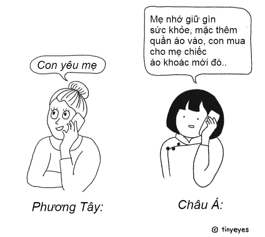 khac biet van hoa chau A va phuong Tay anh 7