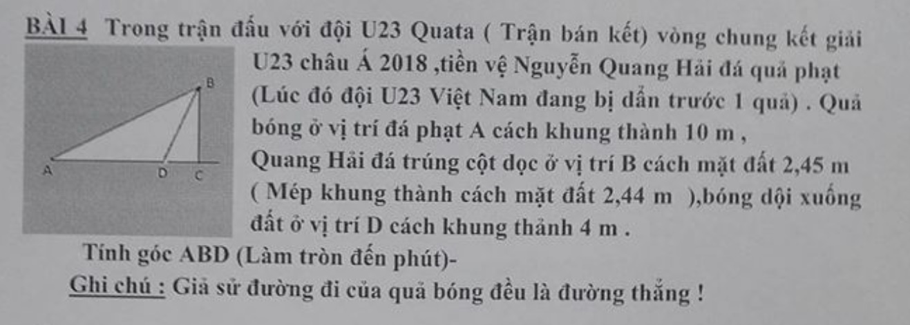 bài toán đá phạt của Quang Hải ảnh 1 bai toan da phat cua Quang Hai anh 1
