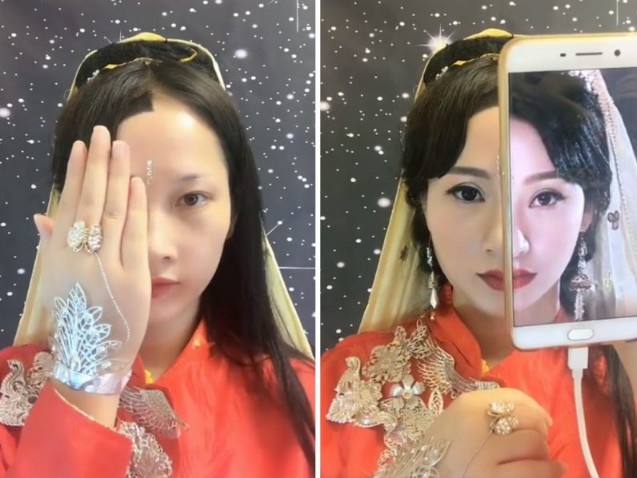 Clip co gai voi tai hoa trang y nhu that hinh anh