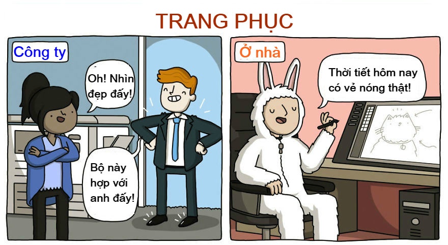 su khac nhau giua lam viec tai nha va cong so anh 2