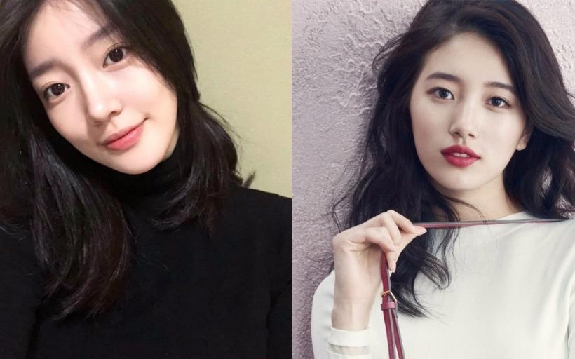 Co gai Han Quoc bi nham la chi em cua ca si Suzy hinh anh
