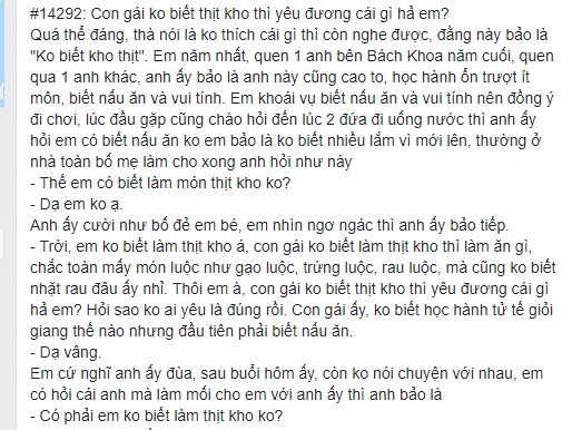 Bi chia tay vi khong biet nau thit kho anh 1