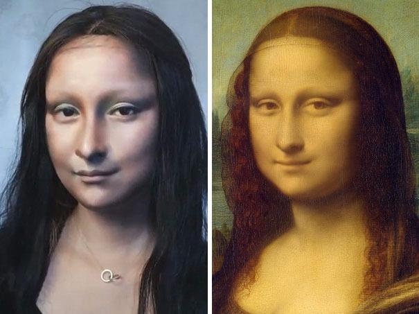 Man hoa trang thanh nang Mona Lisa gay soc cua 9X Trung Quoc hinh anh