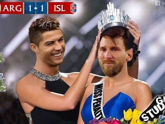 Sau Ronaldo, den luot Messi tran ngap anh che hinh anh