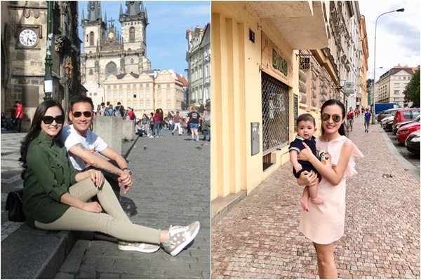 nhan sac xinh dep cua 3 me con Huyen Baby anh 9