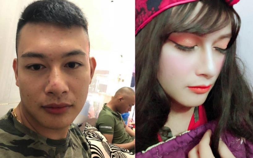 Chang trai make up duoc khen xinh khong kem con gai hinh anh