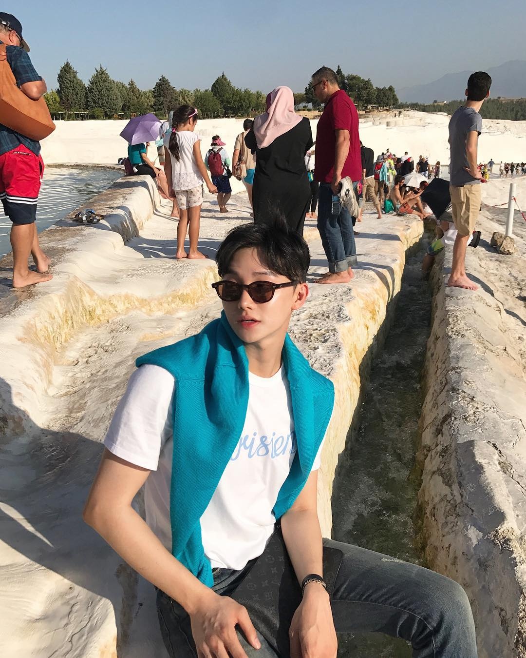 Lee Yoo Ahn den Viet Nam du lich anh 4