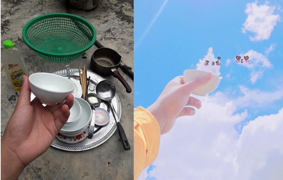 Bộ ảnh sáng tạo khi rửa bát ảnh 1 Bo anh sang tao khi rua bat anh 1
