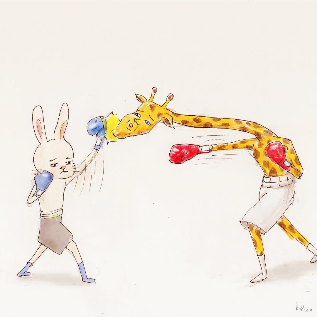 Bo tranh chu huou buon ba anh 5