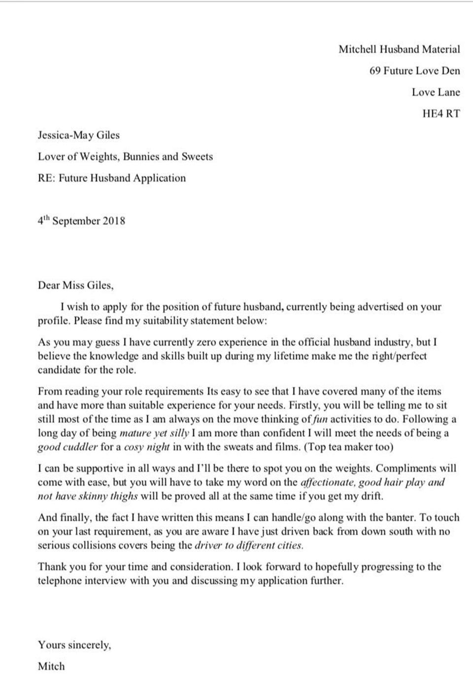 Anh chàng gửi đơn xin làm chồng ảnh 2 Anh chang gui don xin lam chong anh 2