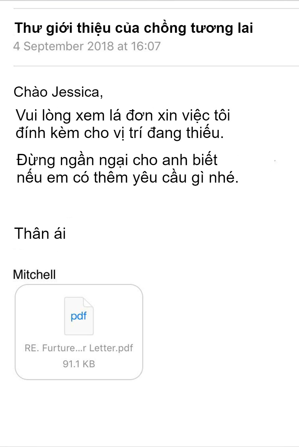 Anh chàng gửi đơn xin làm chồng ảnh 3 Anh chang gui don xin lam chong anh 3