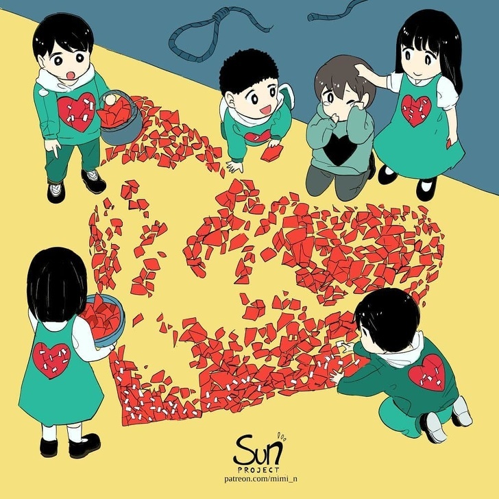 Bo tranh ve su truong thanh anh 1