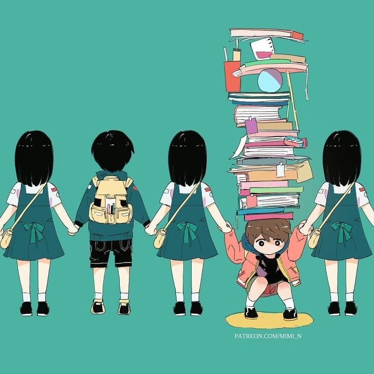 Bo tranh ve su truong thanh anh 2